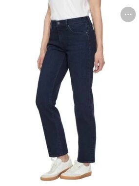Hudson Dark Blue Denim Straight Leg Jeans